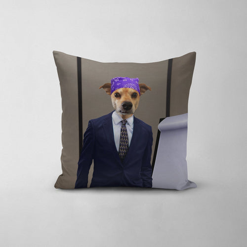 Crown and Paw - Throw Pillow The Bad Boss - Custom Throw Pillow