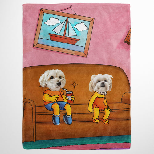 Crown and Paw - Blanket The Yellow Siblings - Custom Pet Blanket