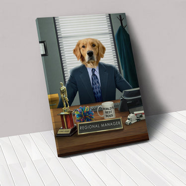 The Best Boss - Custom Pet Canvas