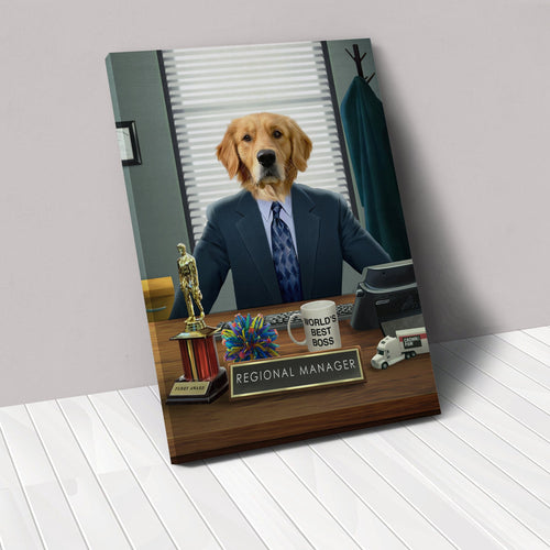 Crown and Paw - Canvas The Best Boss - Custom Pet Canvas