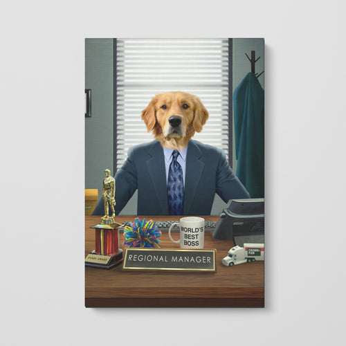 Crown and Paw - Canvas The Best Boss - Custom Pet Canvas