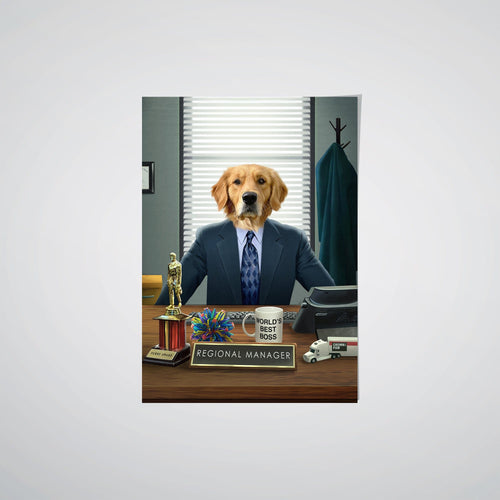Crown and Paw - Poster The Best Boss - Custom Pet Poster