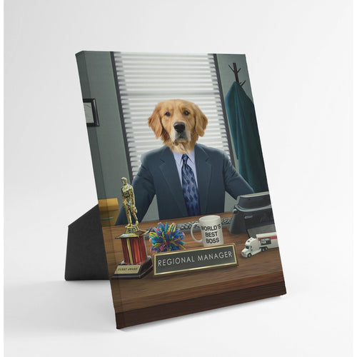 Crown and Paw - Standing Canvas The Best Boss - Custom Standing Canvas