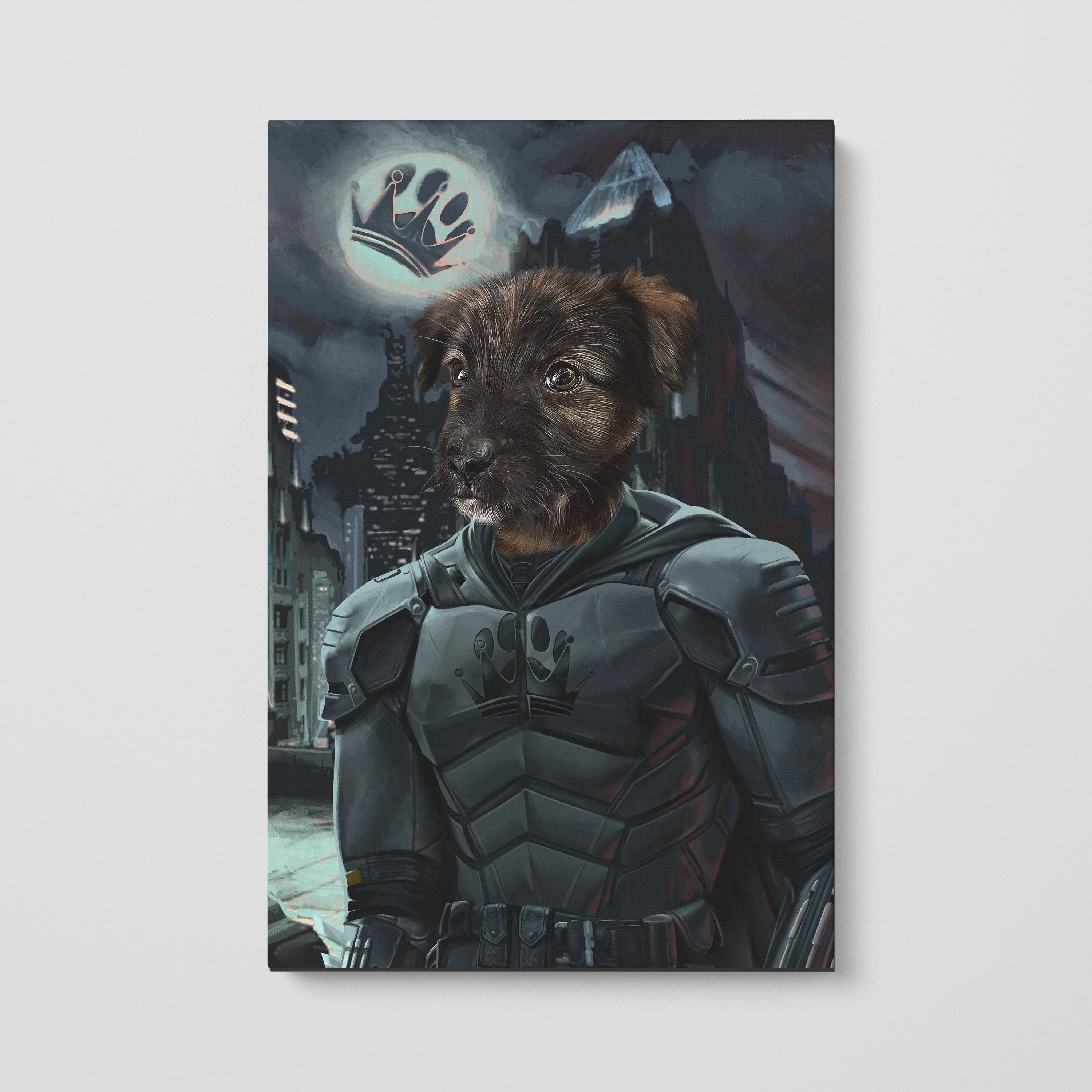 Crown and Paw - Canvas The Dark Bruce - Custom Pet Canvas