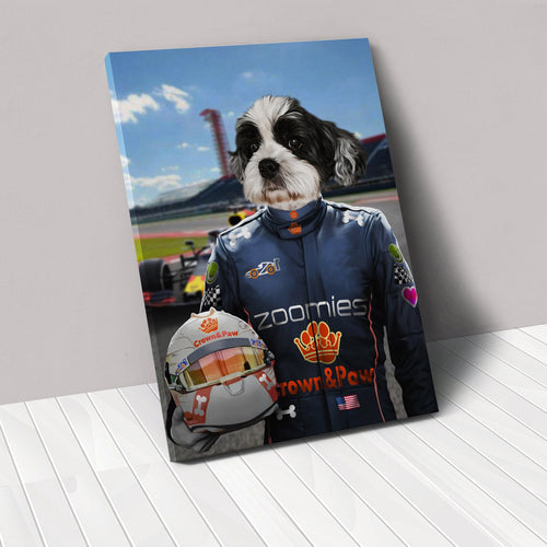 Crown and Paw - Canvas The Champion Driver - Custom Pet Canvas