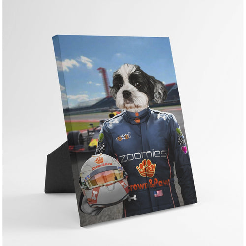 Crown and Paw - Standing Canvas The Champion Driver - Custom Standing Canvas