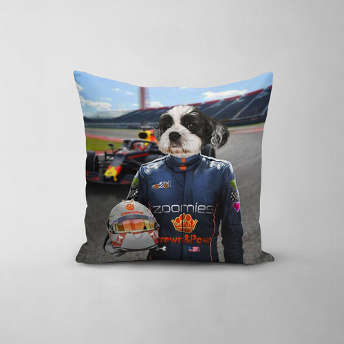 Crown and Paw - Throw Pillow The Champion Driver - Custom Throw Pillow