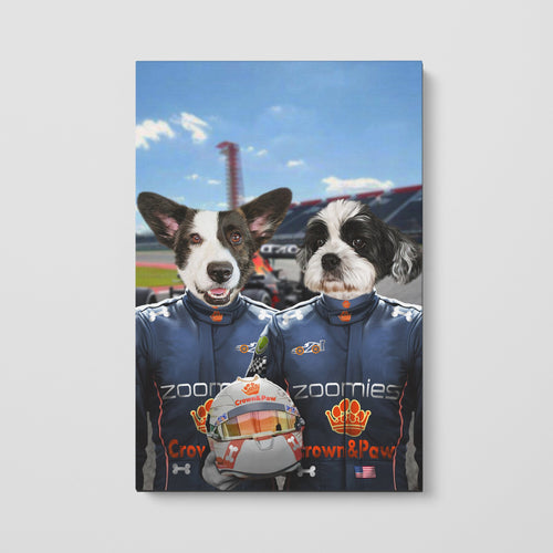 Crown and Paw - Canvas The Champion Drivers - Custom Pet Canvas
