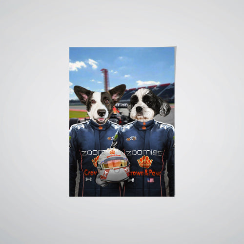 Crown and Paw - Poster The Champion Drivers - Custom Pet Poster