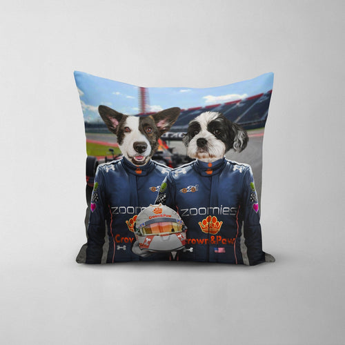 Crown and Paw - Throw Pillow The Champion Drivers - Custom Throw Pillow