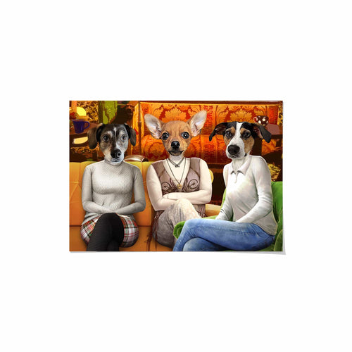 Crown and Paw - Poster Coffee House Girls - Custom Pet Poster
