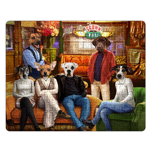 Crown and Paw - Puzzle Six Coffee House Friends - Custom Puzzle 11" x 14"