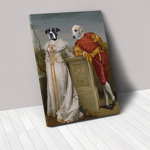 The Courtly Couple - Custom Pet Canvas