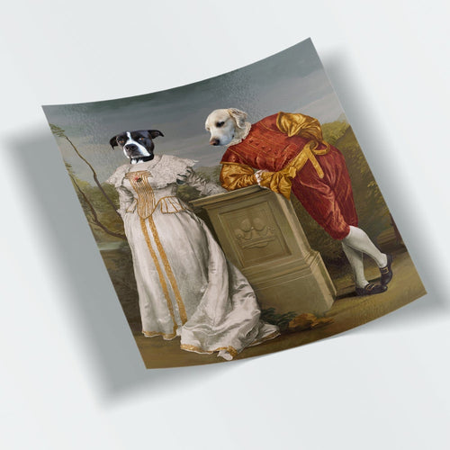 Crown and Paw - Sticker The Courtly Couple - Custom Stickers