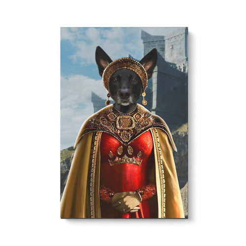 Crown and Paw - Canvas The Dragon Princess - Custom Pet Canvas