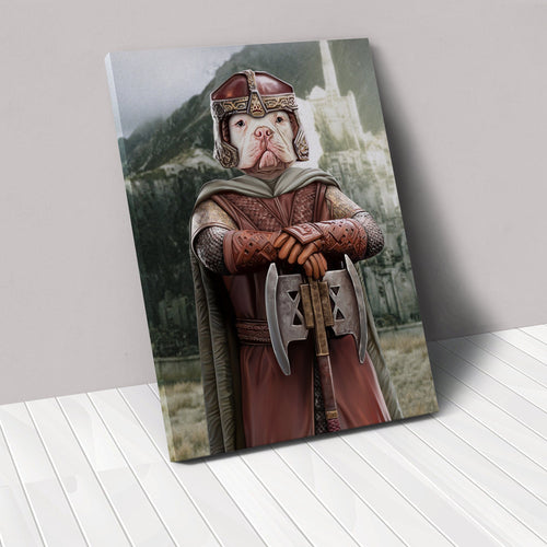 Crown and Paw - Canvas The Dwarf - Custom Pet Canvas 8" x 10" / Background 1