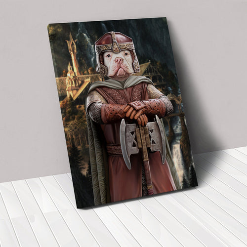Crown and Paw - Canvas The Dwarf - Custom Pet Canvas 12" x 18" / Background 3