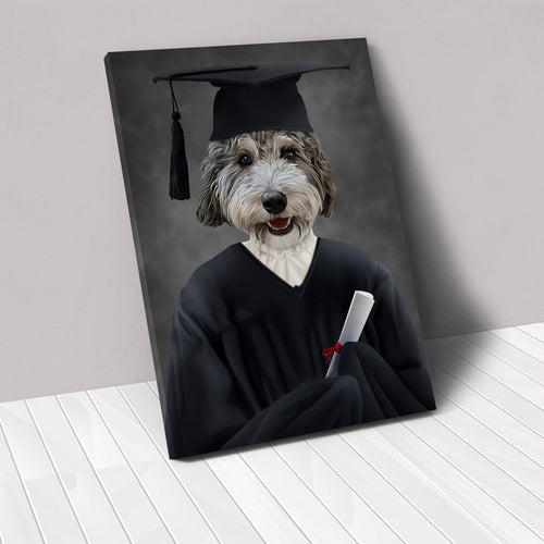 Crown and Paw - Canvas The Female Graduate - Custom Pet Canvas