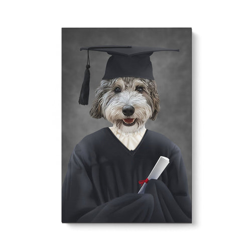 Crown and Paw - Canvas The Female Graduate - Custom Pet Canvas