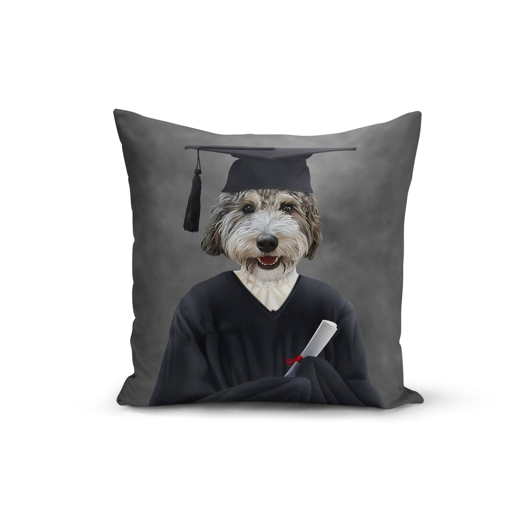 The Female Graduate - Custom Throw Pillow