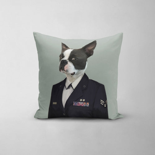 Crown and Paw - Throw Pillow The Female Air Officer - Custom Throw Pillow