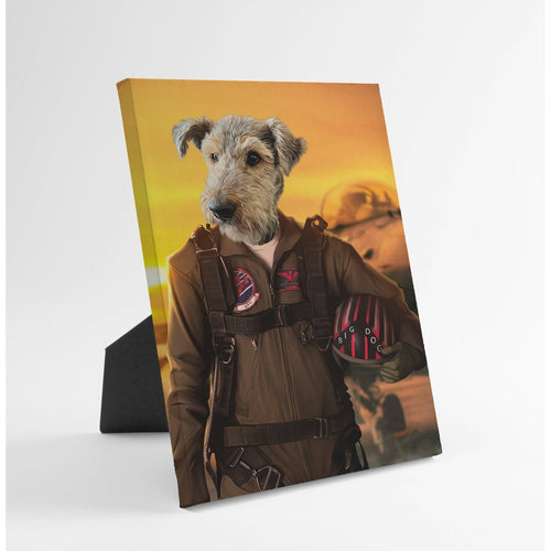 Crown and Paw - Standing Canvas The Top Pilot - Custom Standing Canvas