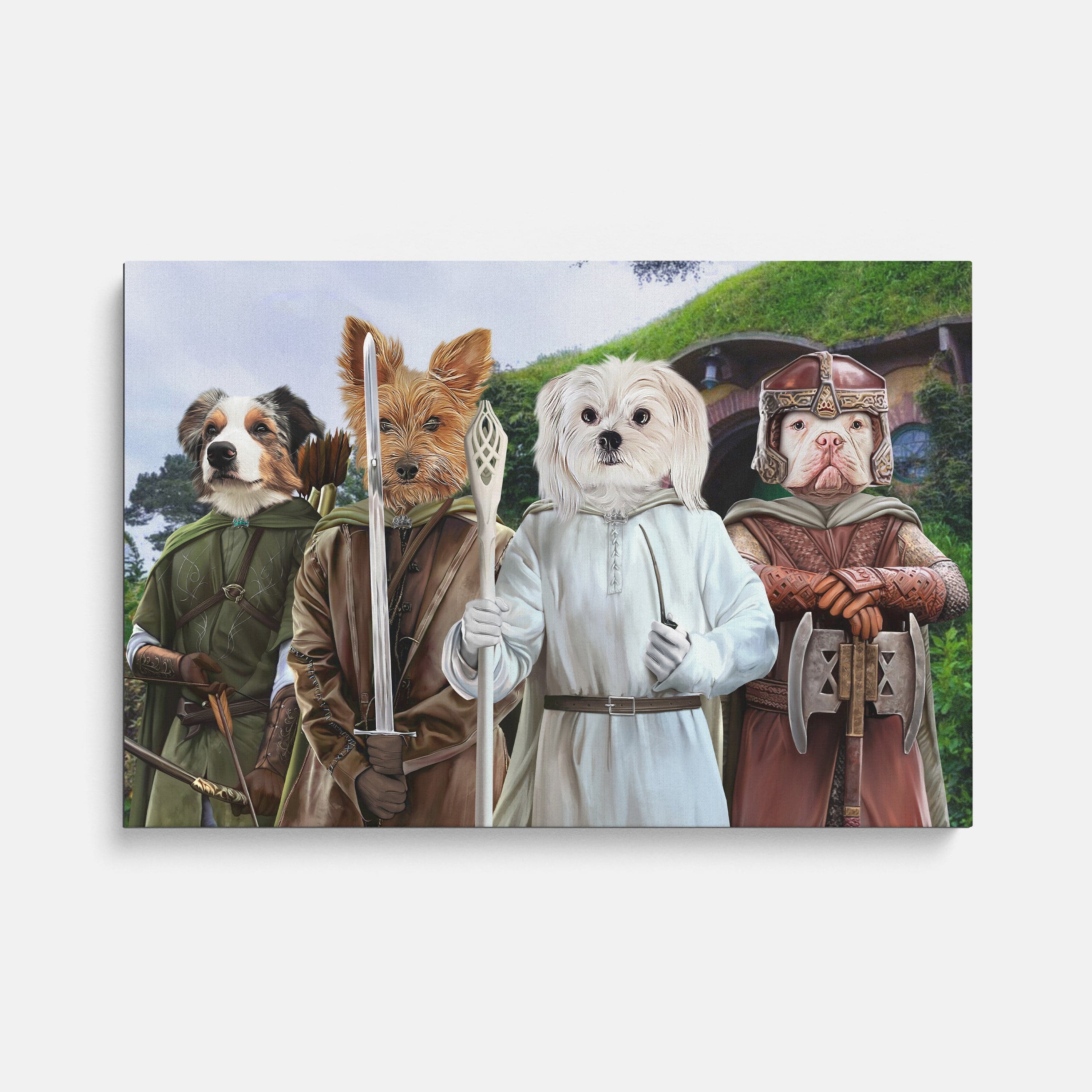 The Four Pawtectors - Custom Pet Canvas
