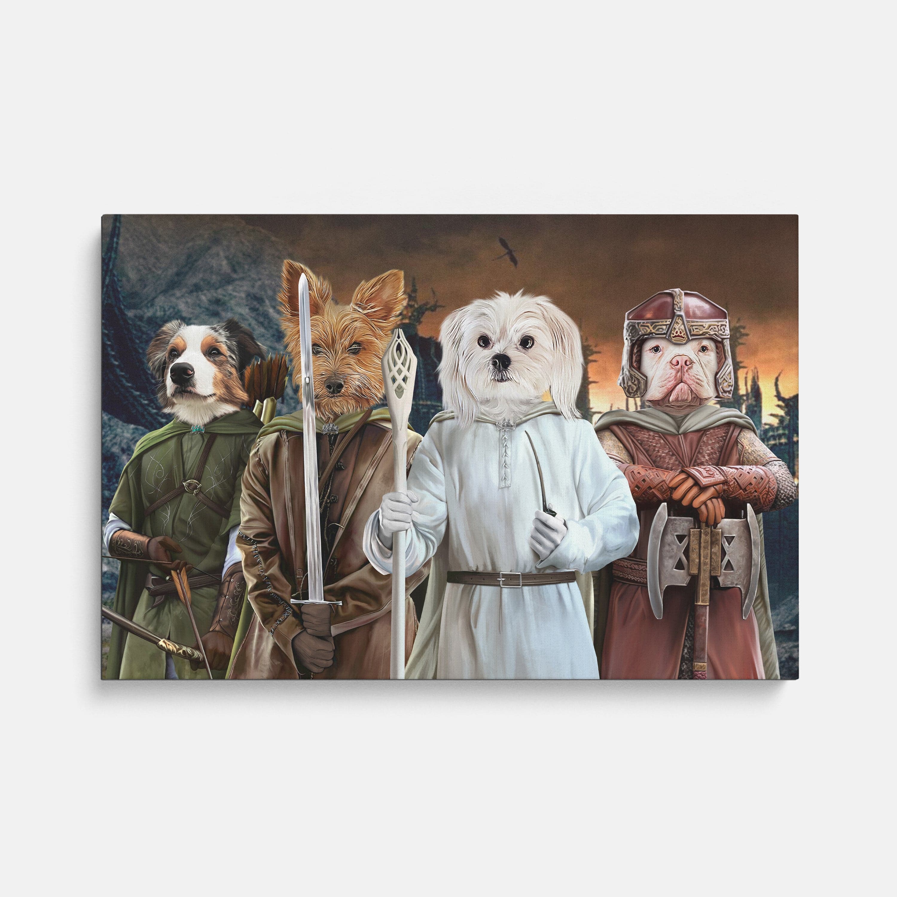The Four Pawtectors - Custom Pet Canvas