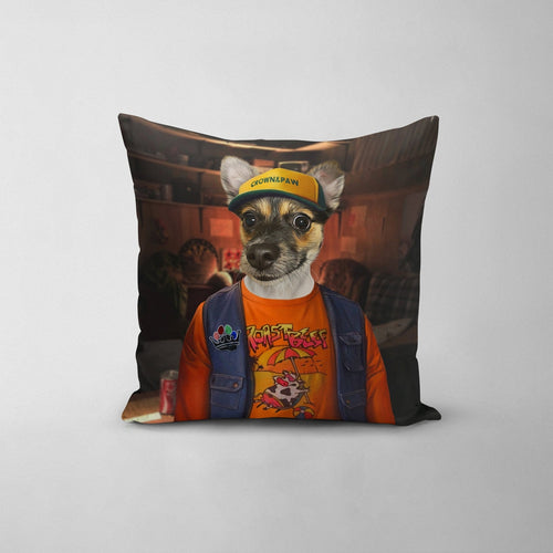 Crown and Paw - Throw Pillow The Funny Friend - Custom Throw Pillow 14" x 14" / Basement