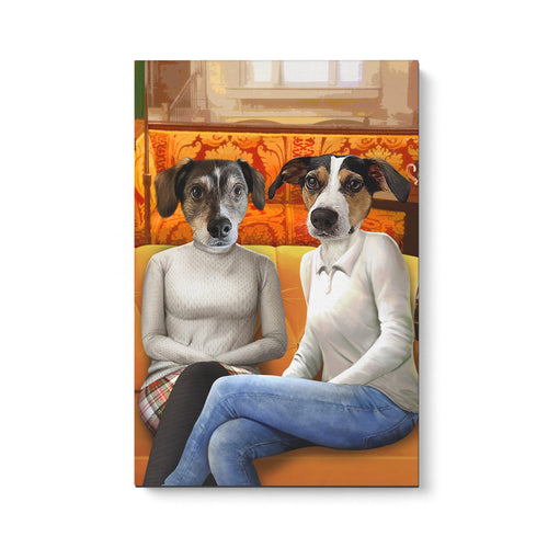 Crown and Paw - Canvas Girl Room Mates - Custom Pet Canvas