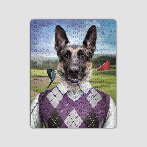 Crown and Paw - Puzzle The Golfer - Custom Puzzle 11" x 14"