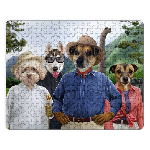 Crown and Paw - Puzzle The Jurassic Explorers - Custom Puzzle 11" x 14"
