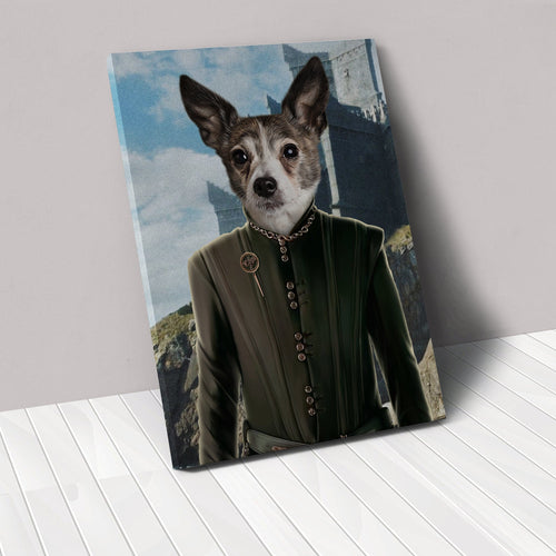 Crown and Paw - Canvas The King's Informer - Custom Pet Canvas 8" x 10" / Castle 2
