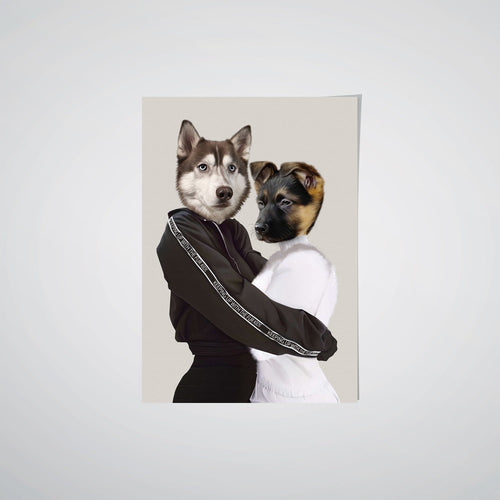 Crown and Paw - Poster The Insta Sisters - Custom Pet Poster