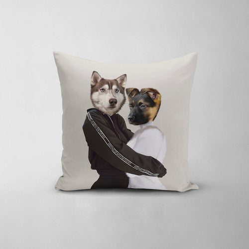 Crown and Paw - Throw Pillow The Insta Sisters - Custom Throw Pillow