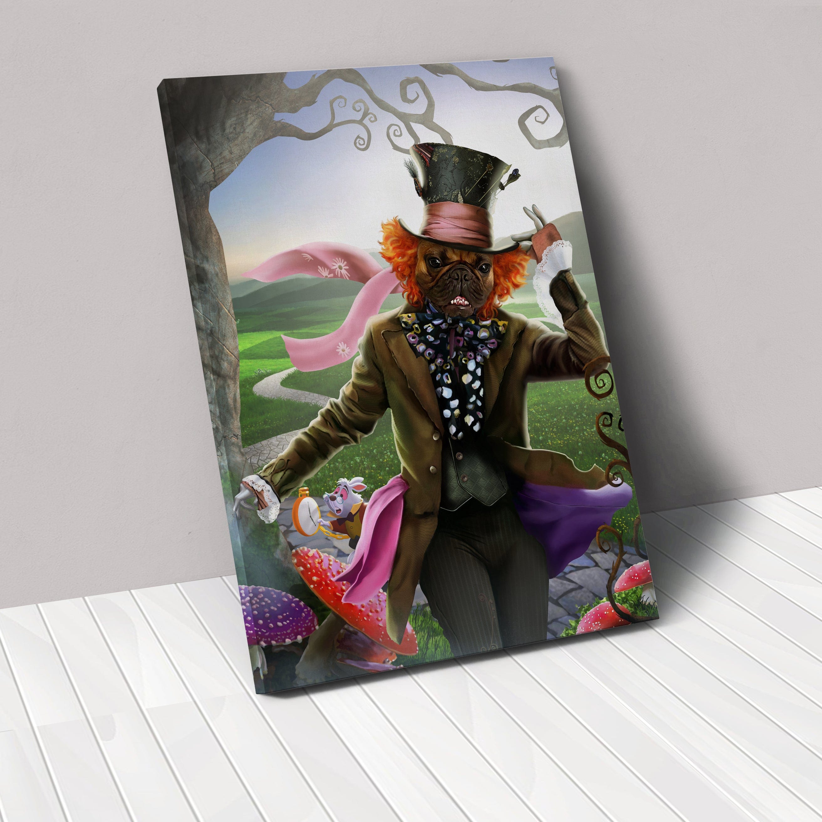 Crown and Paw - Canvas The Mad Tea Party - Custom Pet Canvas