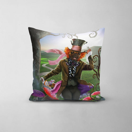 Crown and Paw - Throw Pillow The Mad Tea Party - Custom Throw Pillow