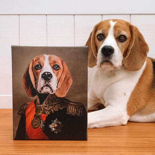 Crown and Paw - Canvas The Major - Custom Pet Canvas