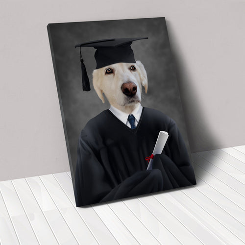 Crown and Paw - Canvas The Male Graduate - Custom Pet Canvas