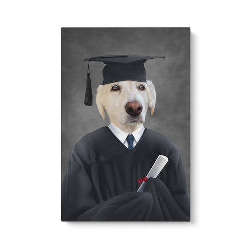 Crown and Paw - Canvas The Male Graduate - Custom Pet Canvas