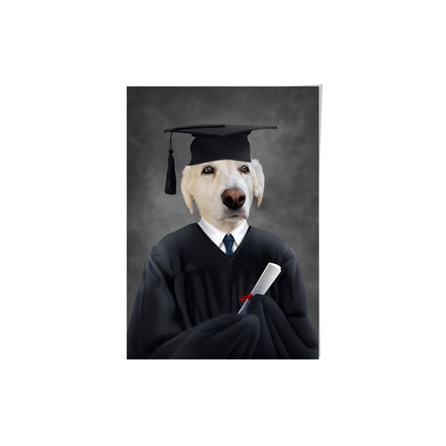 Crown and Paw - Poster The Male Graduate - Custom Pet Poster