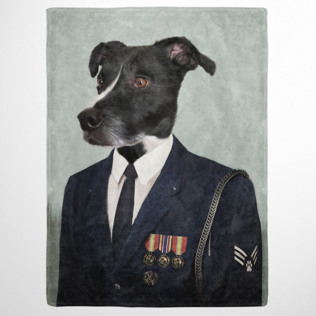 The Male Air Officer - Custom Pet Blanket