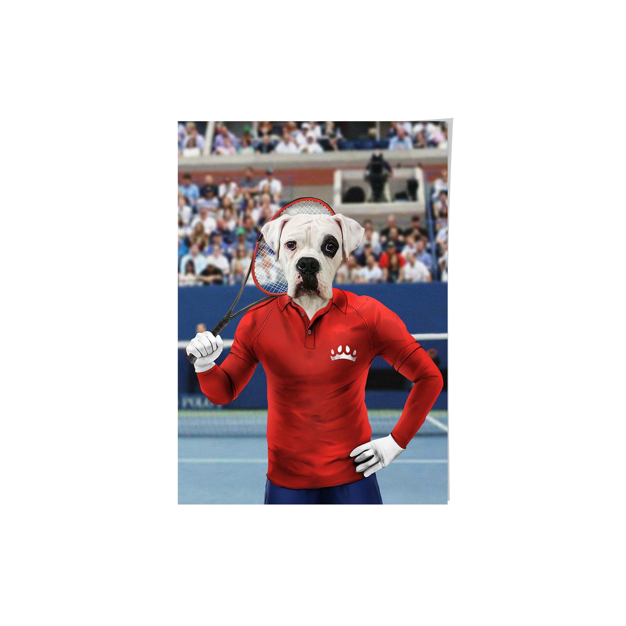Male Tennis Player - Custom Pet Poster