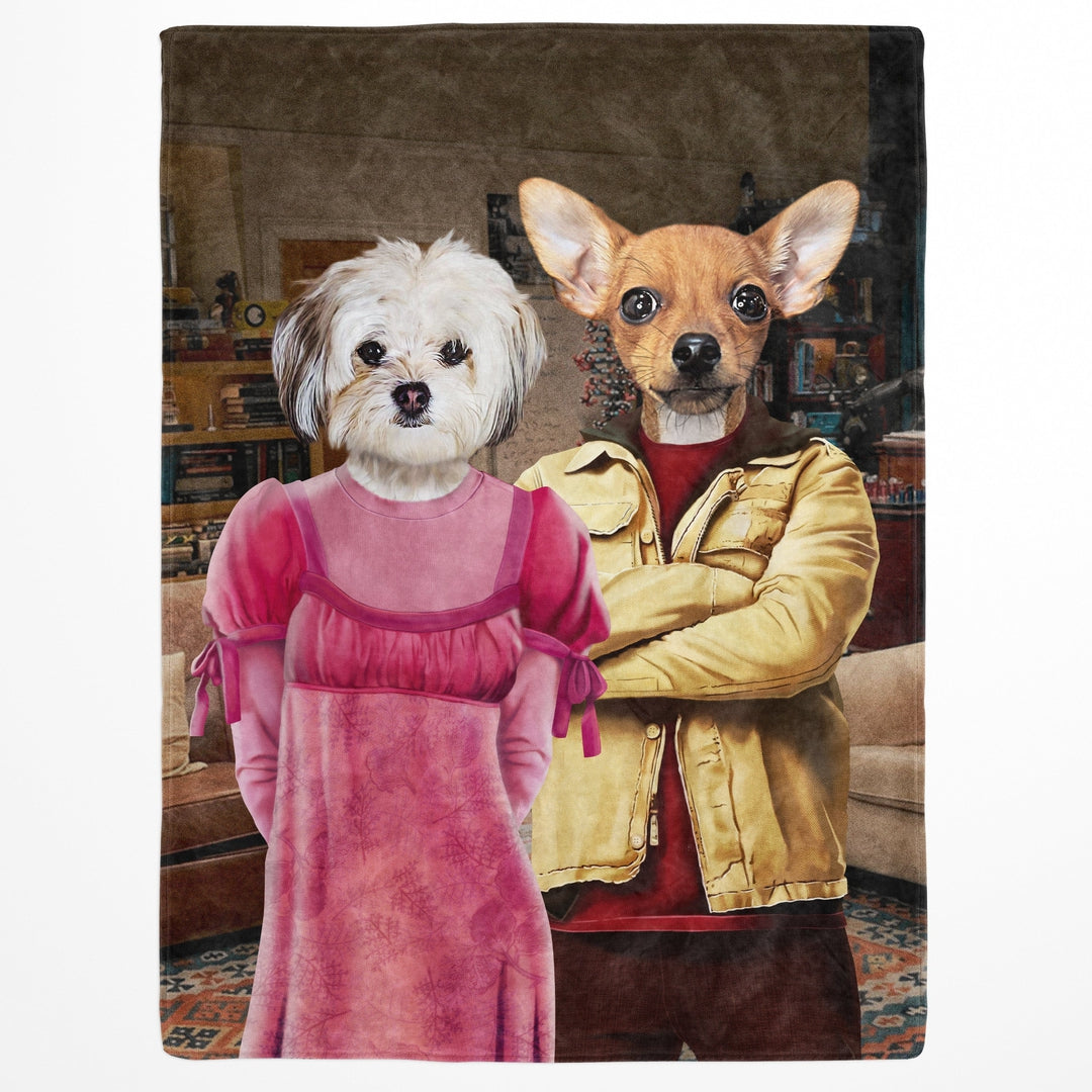 The Nerd Couple - Custom Pet Blanket