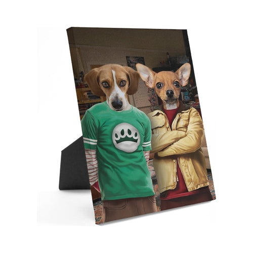Crown and Paw - Standing Canvas Nerd Best Friends - Custom Standing Canvas
