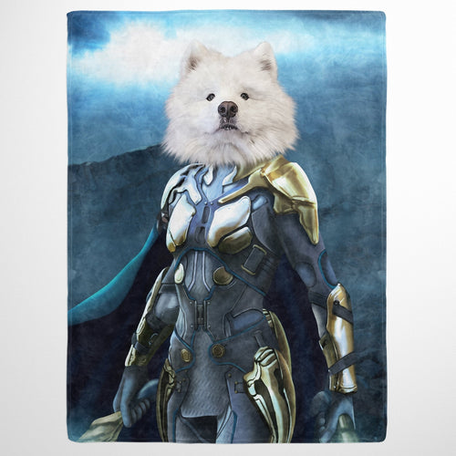 Crown and Paw - Blanket The Norse Warrior - Custom Pet Blanket