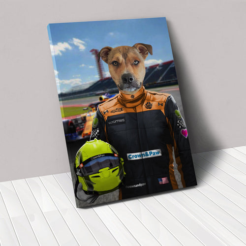 Crown and Paw - Canvas The Orange Driver - Custom Pet Canvas