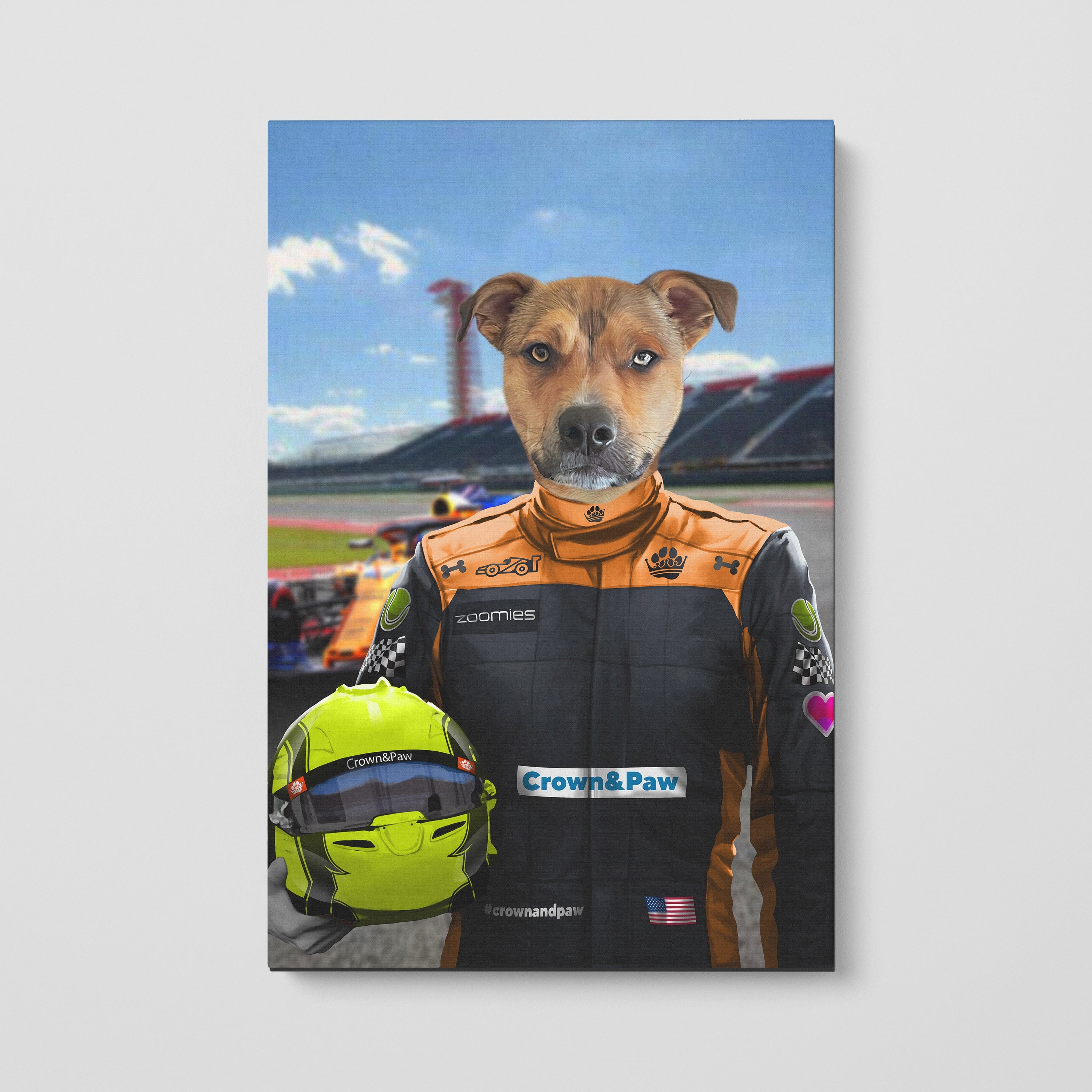 The Orange Driver - Custom Pet Canvas