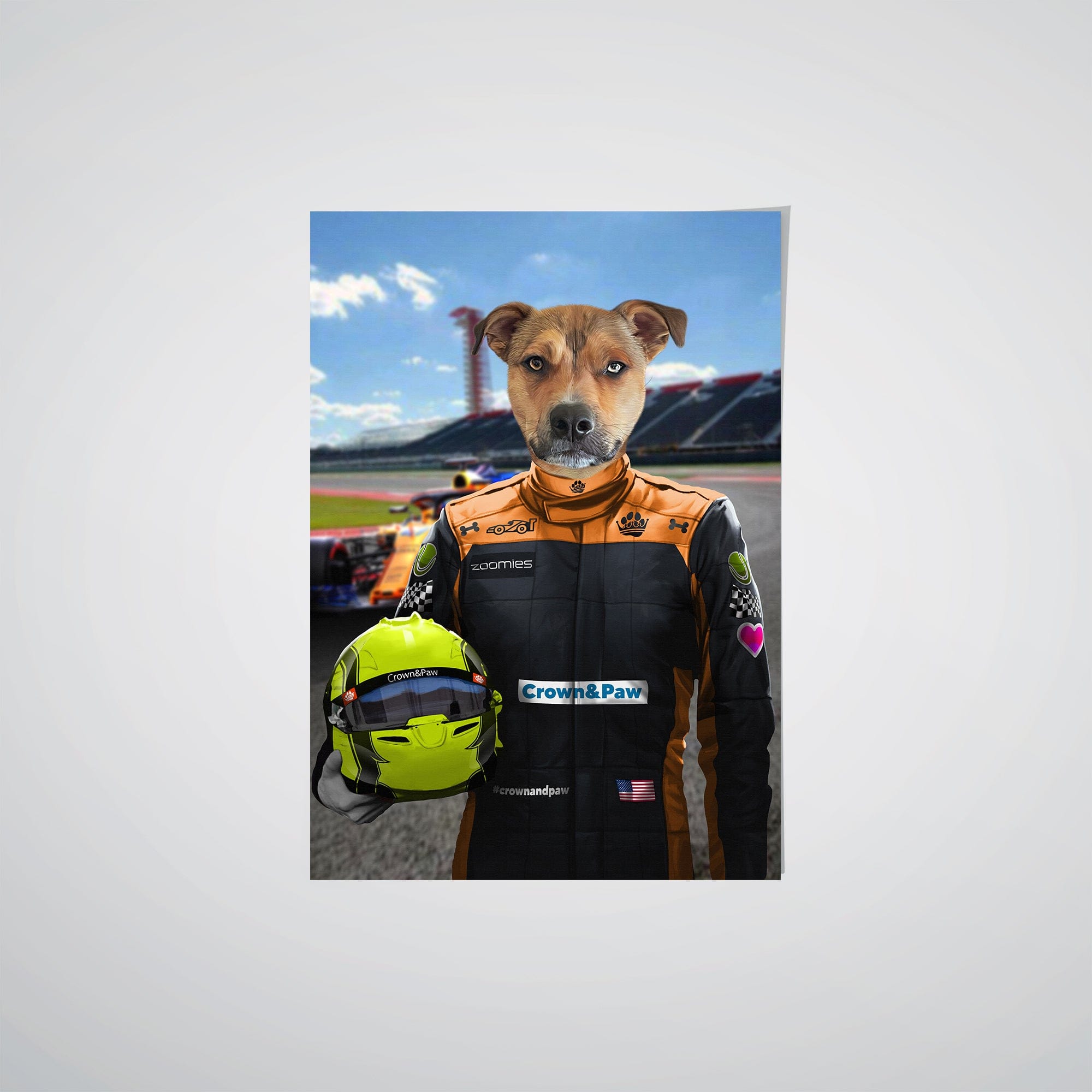 The Orange Driver - Custom Pet Poster
