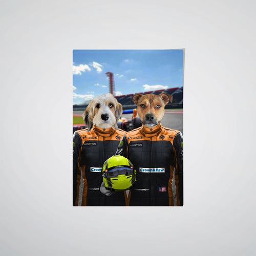 Crown and Paw - Poster The Orange Drivers - Custom Pet Poster
